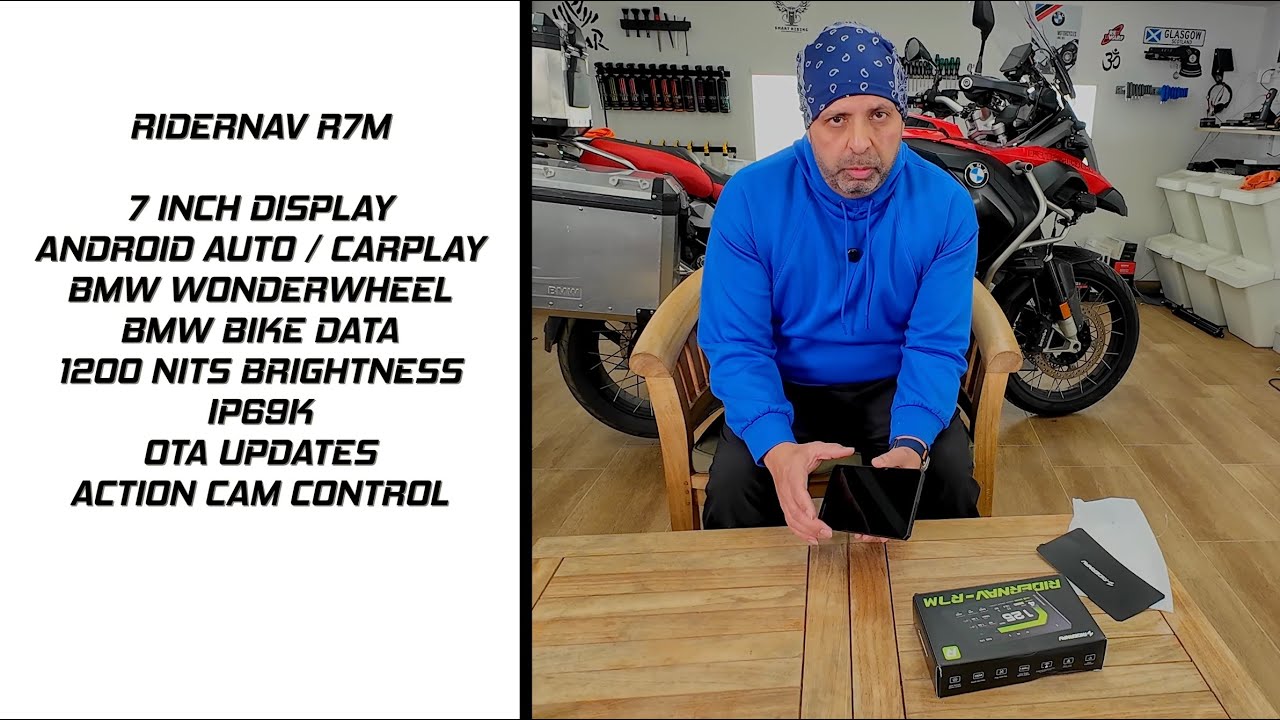 Распаковка и настройка смарт-дисплея RIDERNAV R7M
