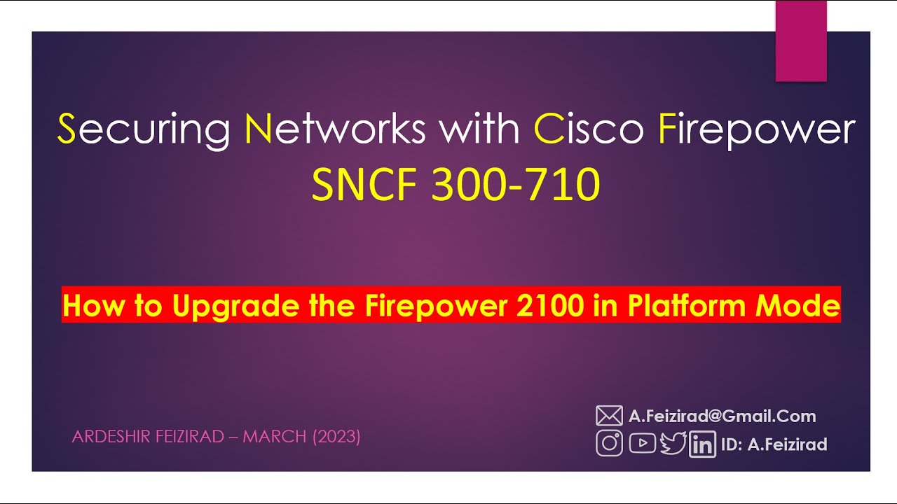 How to Upgrade the Firepower 2100 in Platform Mode (ASA)