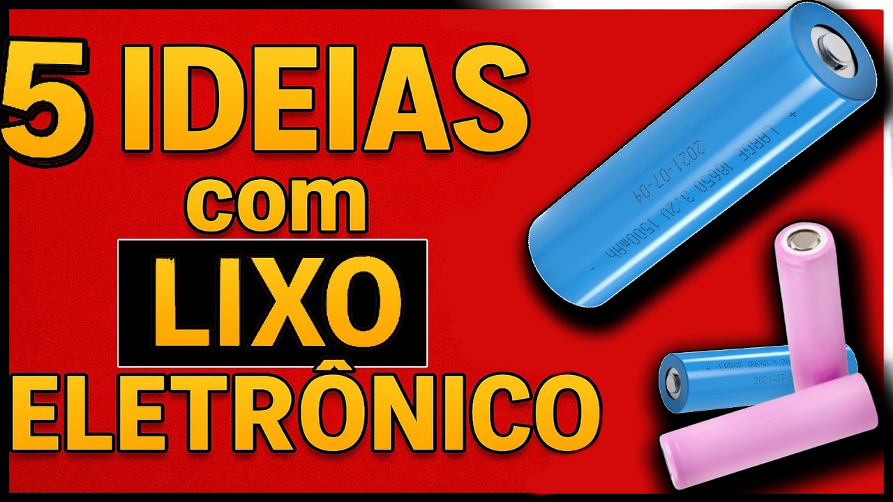 🔋 5 Inven&ccedil;&otilde;es Caseiras Feitas com Bateria de Notebook Velho | Projetos Criativos e Reaproveitamento!