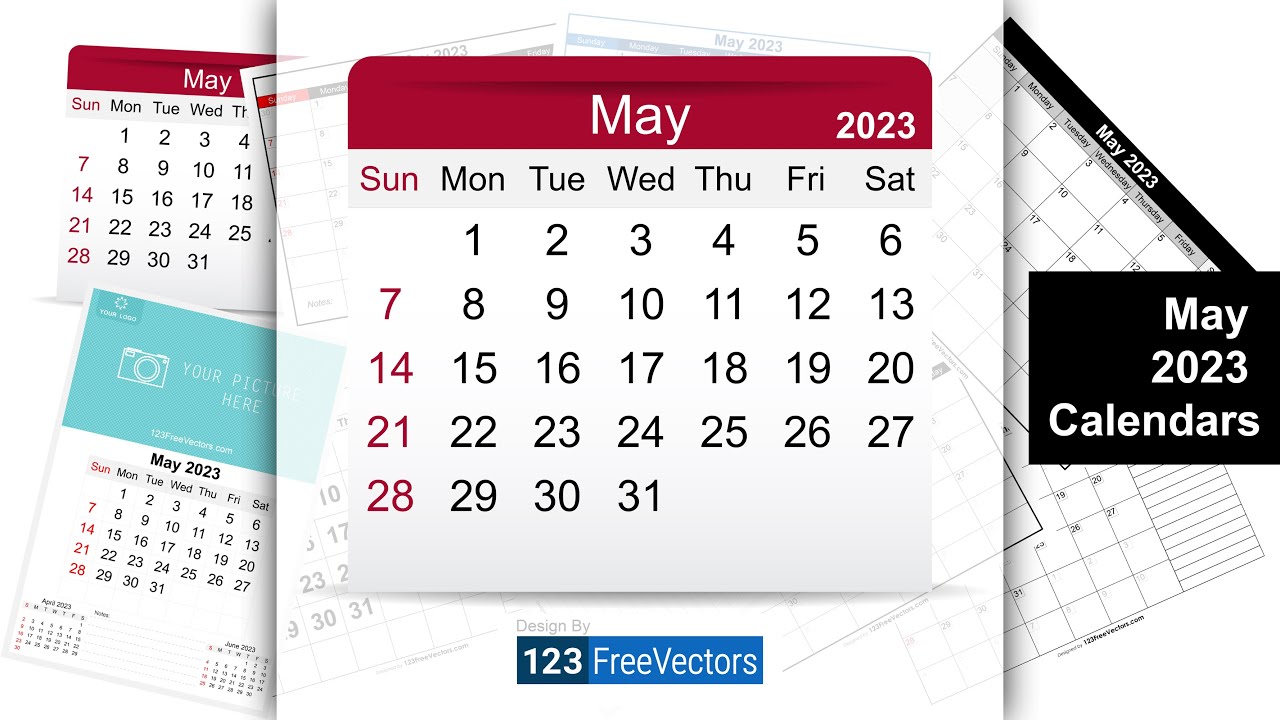 May 2023 Calendar | 123FreeVectors