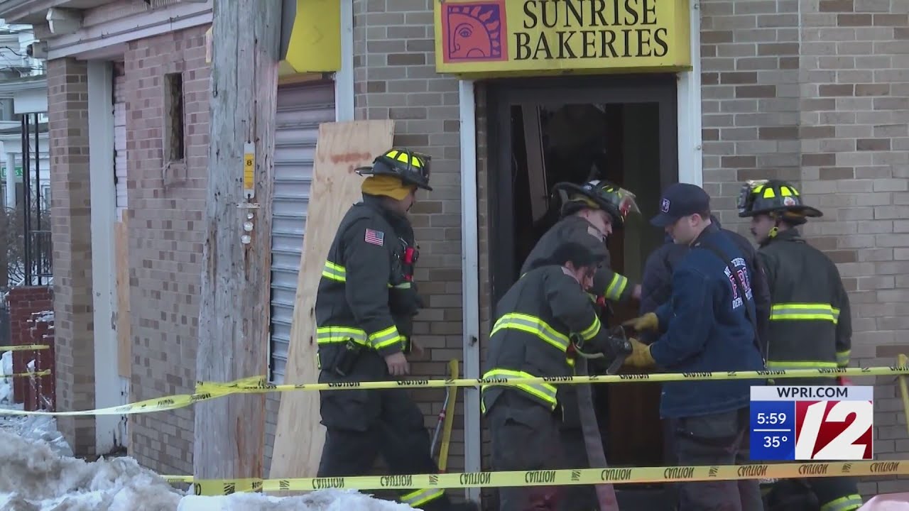 Crews return to scene of fire at New Bedford bakery