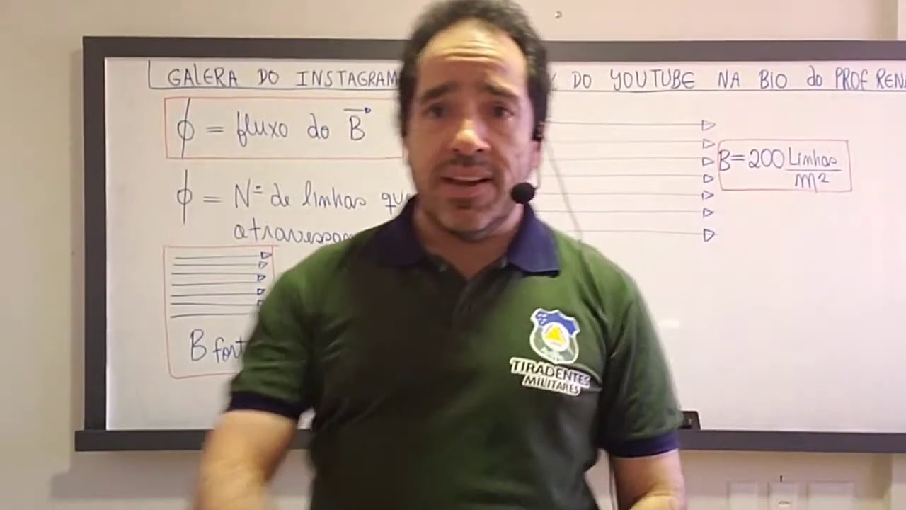 Eletromagnetismo - Live 9 - Indução eletromagnética - Lei de Faraday - prof Renato Brito