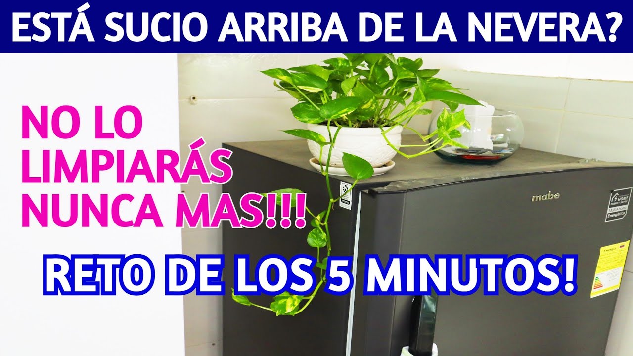 🧽 Cómo limpiar  LA PARTE DE ARRIBA de TU NEVERA? / Que limpiar TU CASA no sea un CASTIGO.