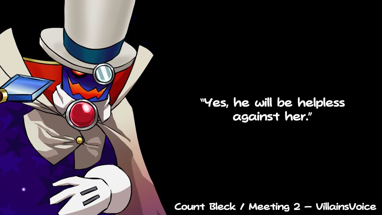 Super Paper Mario - Count Bleck Voice Acting (Meeting 2) w/ Memory 2