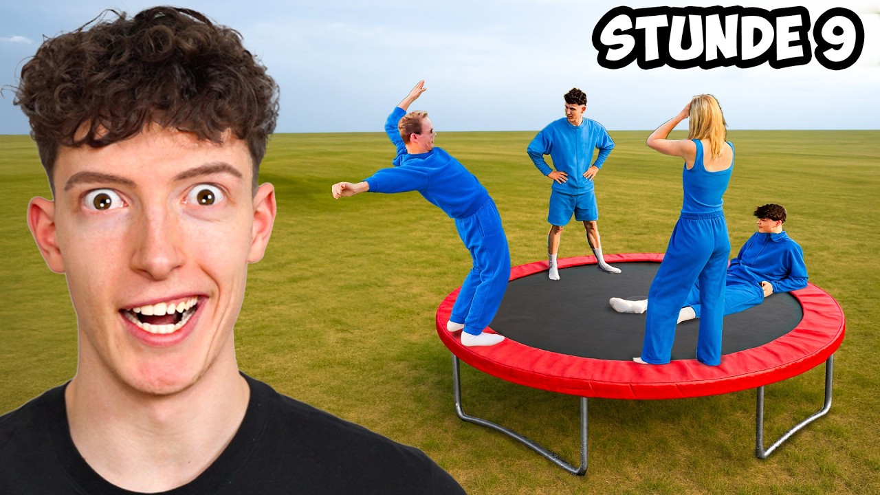 Wer zuletzt das Trampolin verlässt, gewinnt!