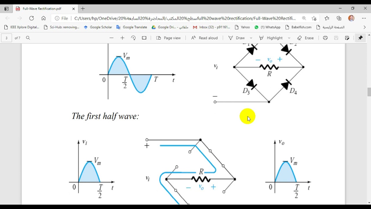 Lecture 7 :Full-Wave Rectifier Circuit