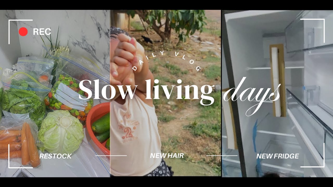 Slow living days | housewife diaries | new fridge, restock + more