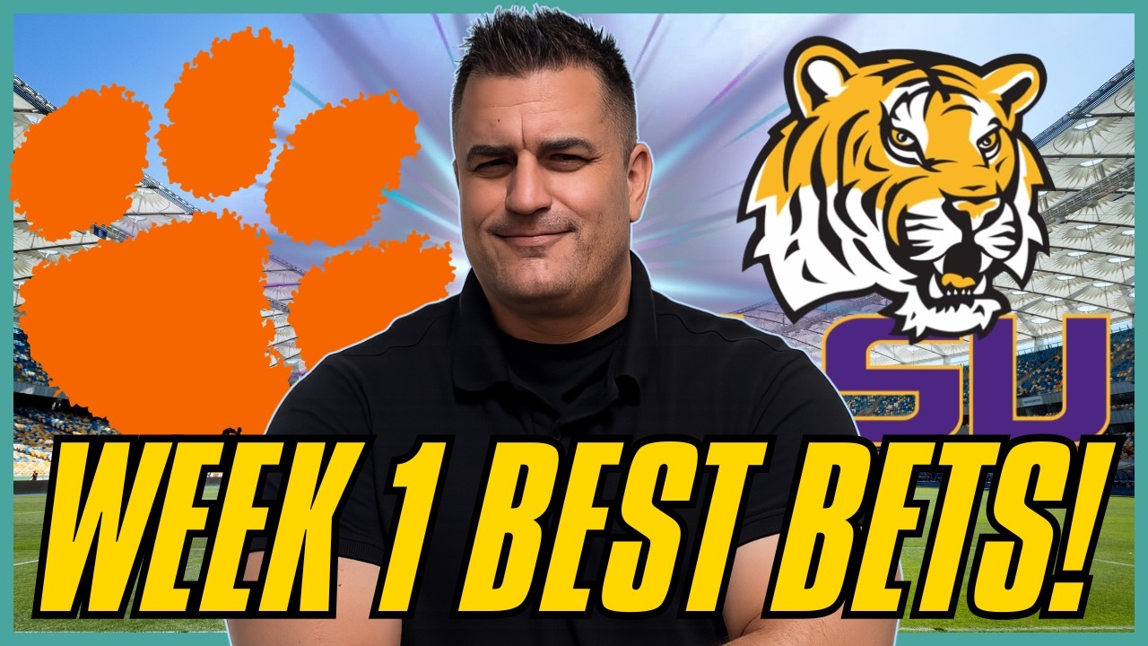 BEST Bets Clemson vs LSU! College Football Week 1 Predictions and Picks
