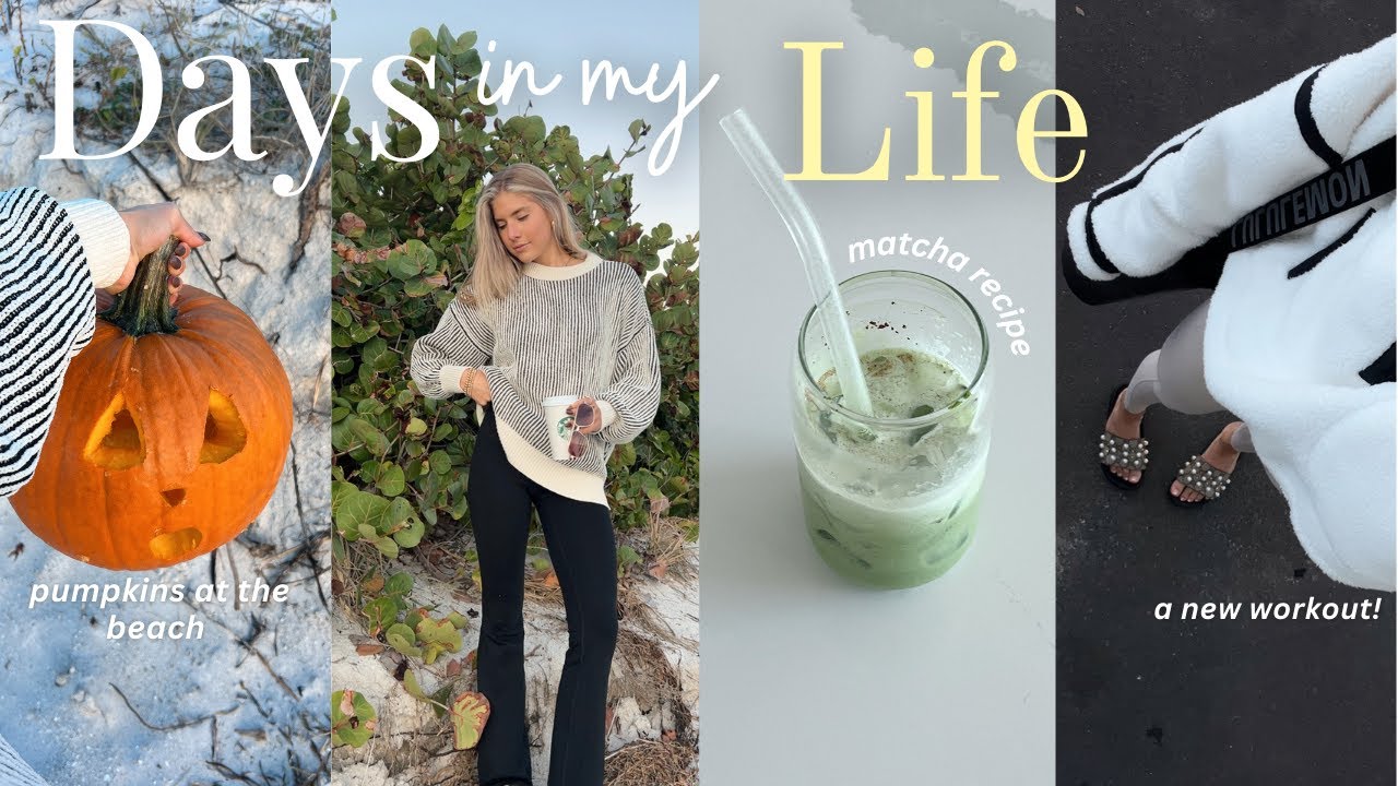VLOG: 5am mornings, trying a new workout class, matcha recipe + cozy beach night!