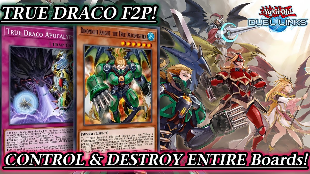 TRUE DRACO, The NEW HIGH POTENTIAL Deck! DESTROY ENTIRE FIELDS! [Duel Links]