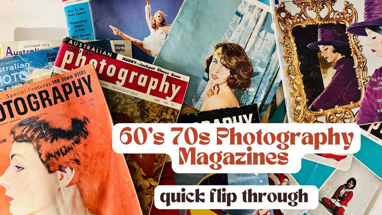 Vintage Photography Magazine Haul | 1960 & 70’s rare photos for collage art and journaling