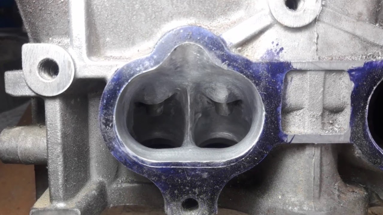 Port and polishing honda cylinder heads
