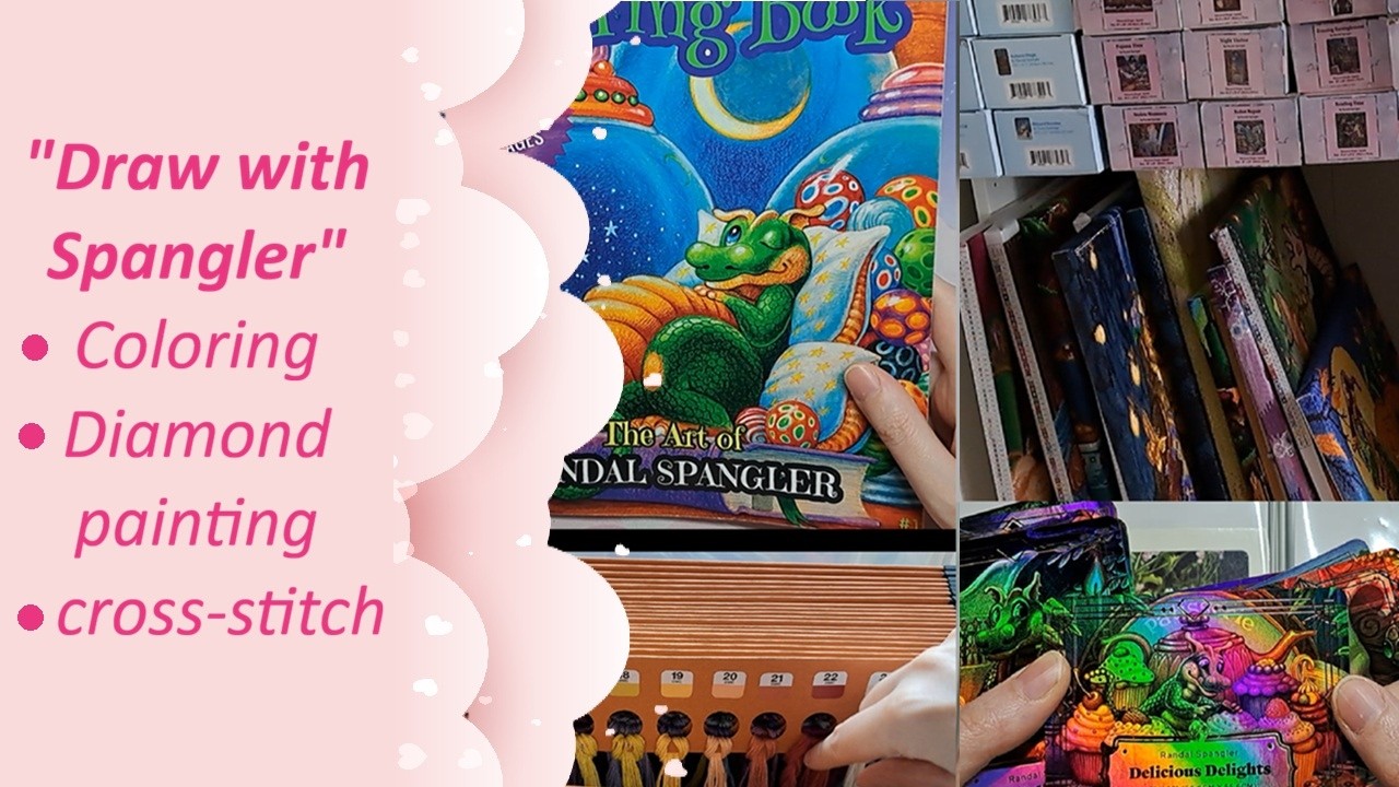 Draw with Spangler 2026 - My Coloring, diamond painting & cross stitch projects and organization