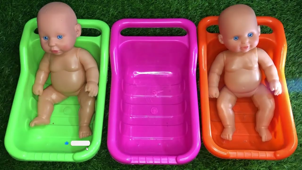 Satisfying Video | Mixing Funny Candy ASMR & Make Up in 3 Bathtubs with Baby Shark Slime