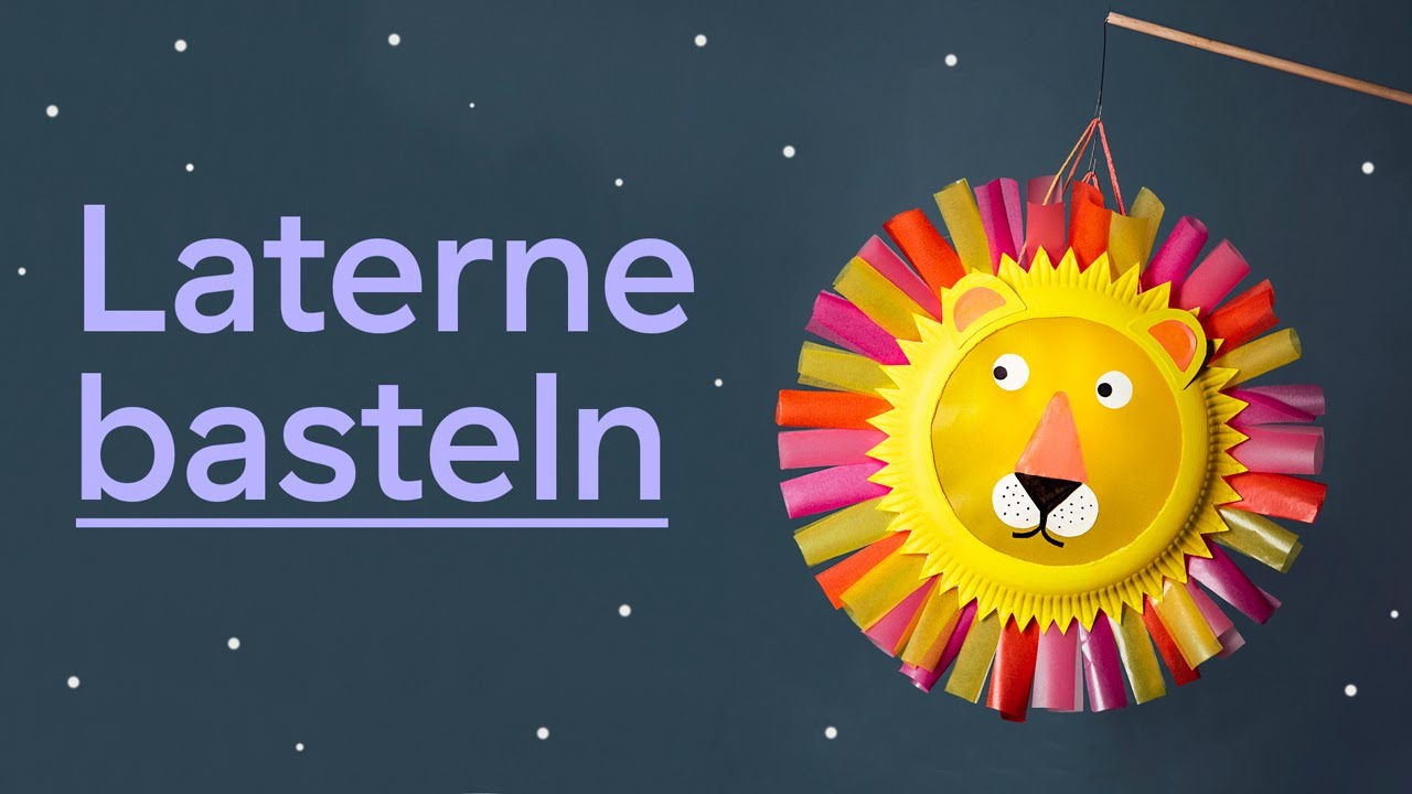 Laterne aus Papptellern basteln!