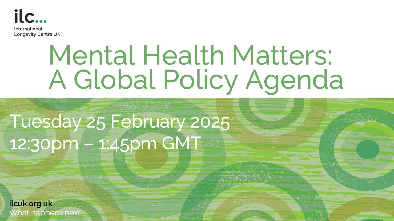 Policy discussion – Mental Health Matters: A Global Policy Agenda webinar