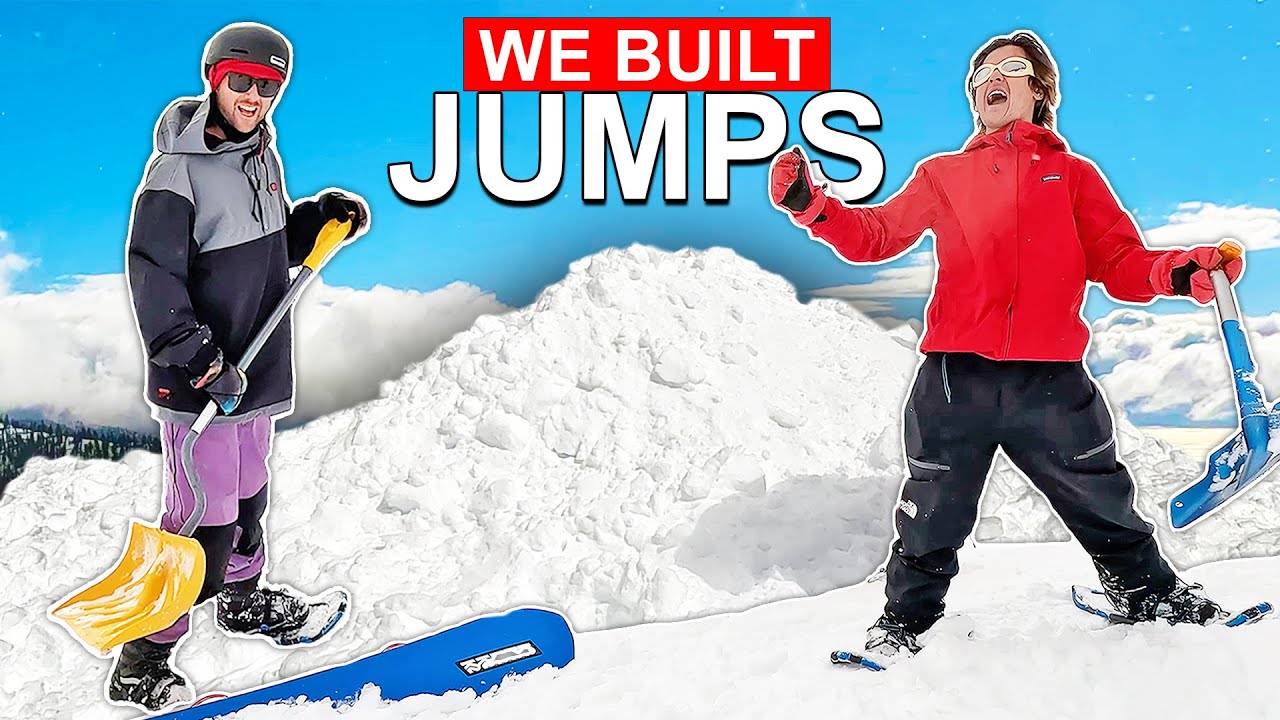 We Built Snowboard Jumps on the Mountain