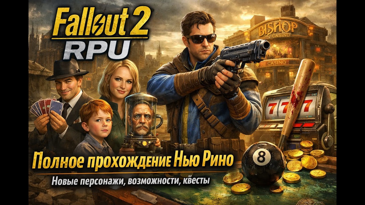 Fallout 2 RPU: Полное прохождение Нью Рино (Новые персонажи, возможности, квесты)