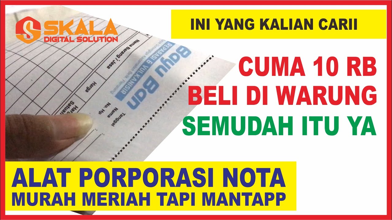 PORPORASI NOTA BELI DI WARUNG MURAH MERIAH