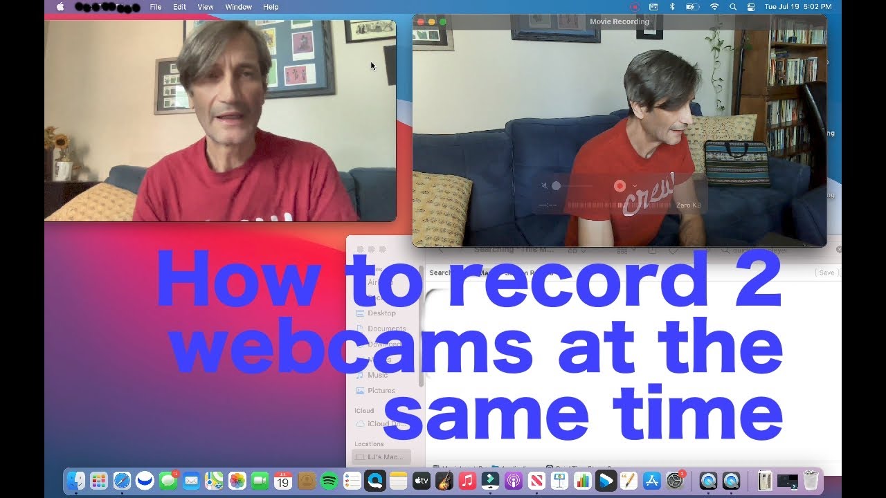 Как записывать с двух веб-камер одновременно на Mac с помощью QuickTime 2024