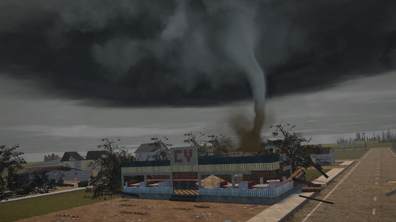 Торнадо против Фаннелвилля — Garry's Mod Tornado Challenge 29