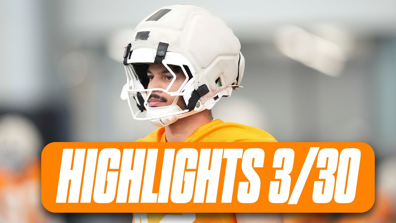 Tennessee Football practice highlights from March 30th I Volquest I GBO