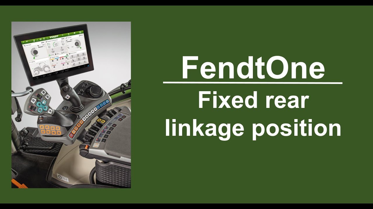 FendtOne Fixed rear linkage
