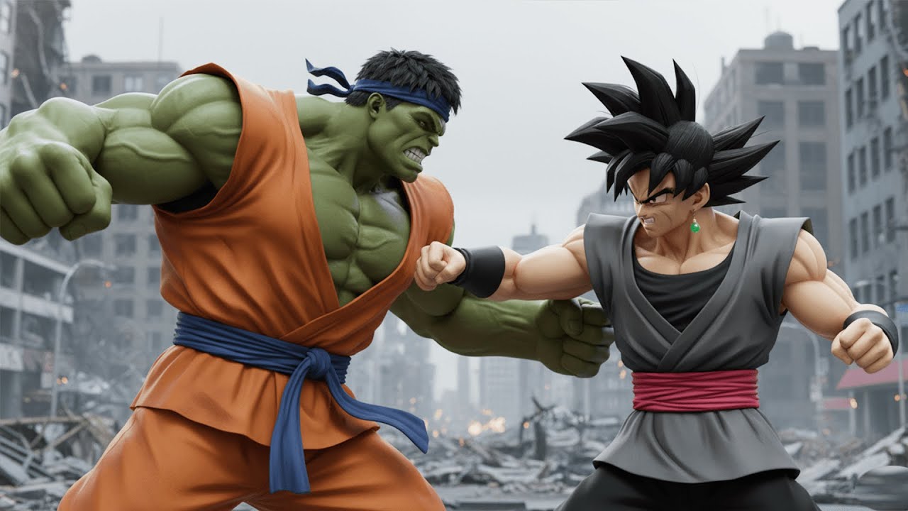 Hulk Battles With Goku Black | A Merciless Fight To Save The City ⚔ The Final Showdown
