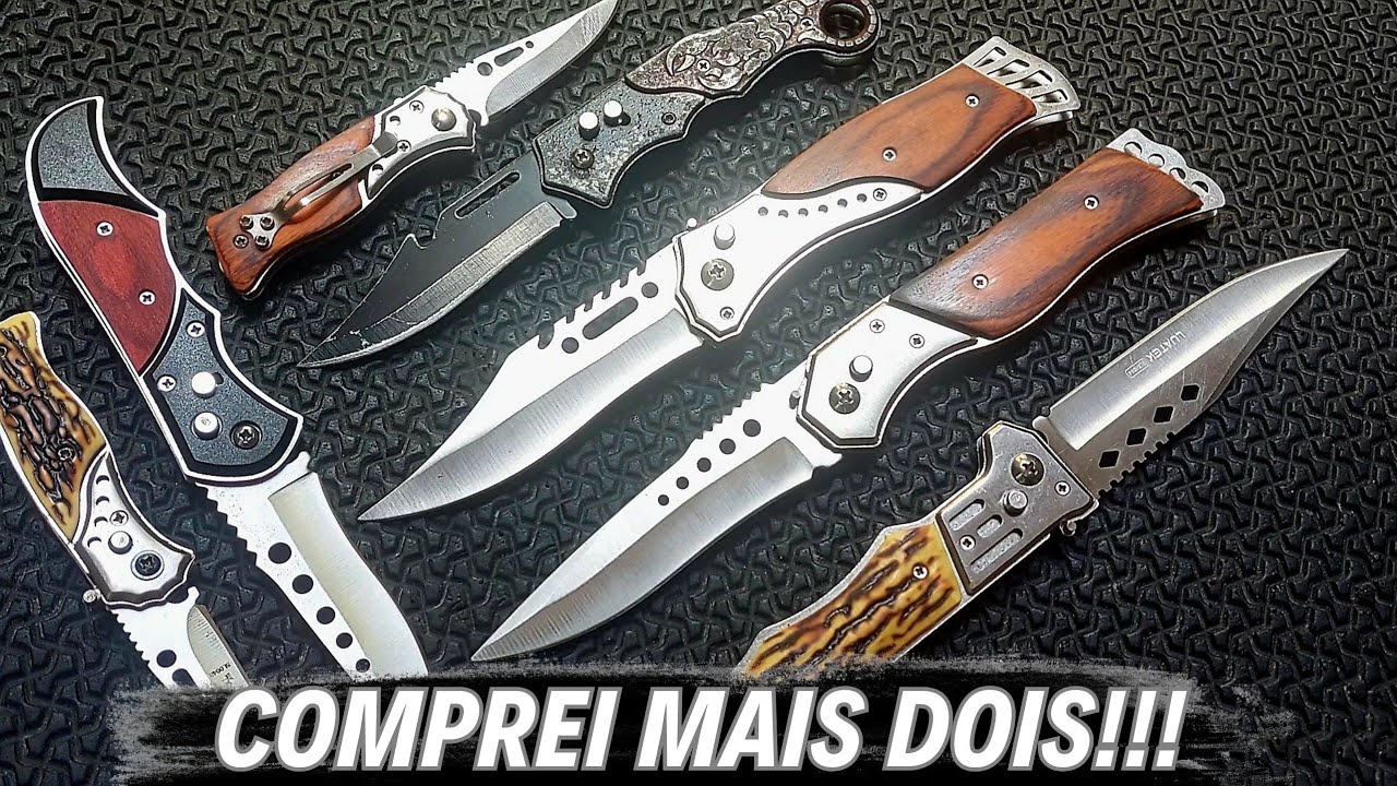 COMPREI MAIS DOIS CANIVETES AUTOMÁTICOS (EM BREVE NO CANAL). #canivete #edc #knife #blade 