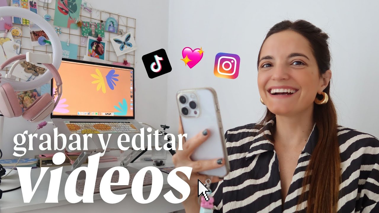 Grabar y editar VIDEOS aesthetic para tus REDES SOCIALES 😎👩🏽&zwj;💻💫