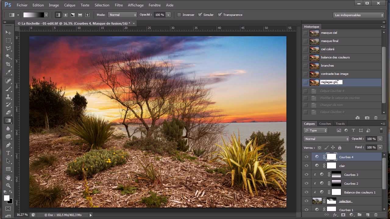 Tutoriel Photoshop CS6 - changer le ciel et sublimer le paysage - partie 2