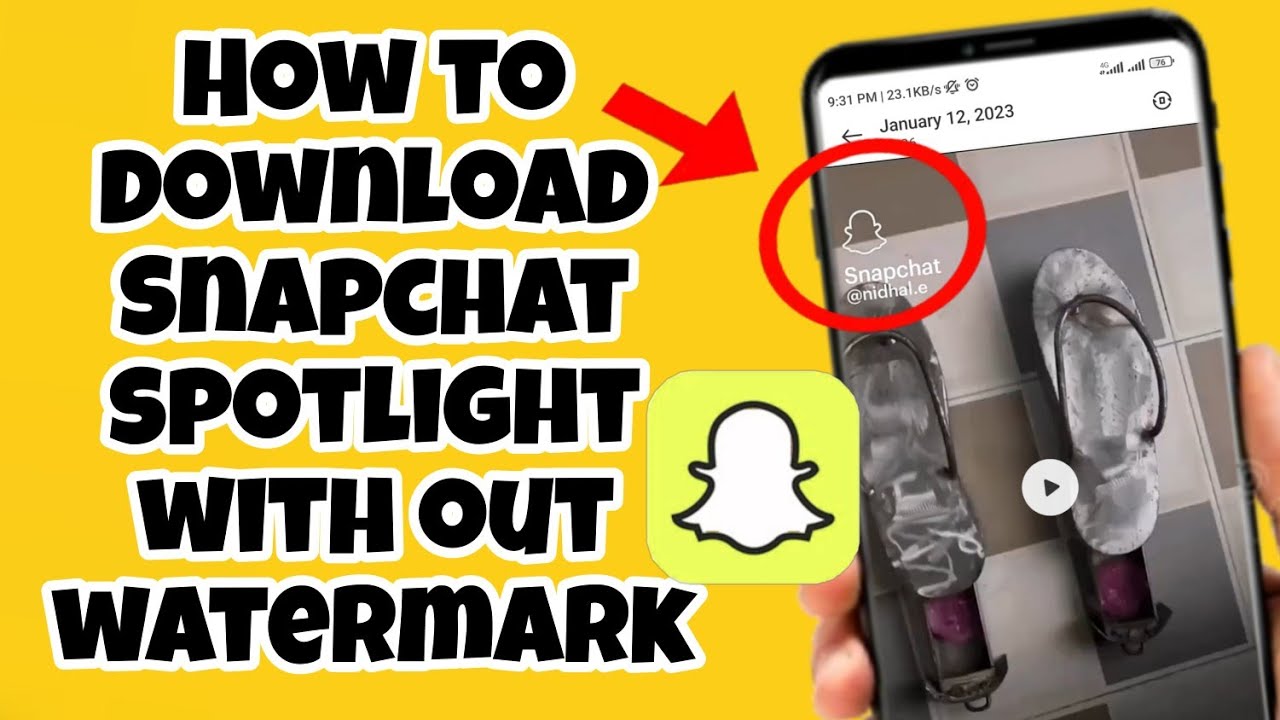 Как скачать Snapchat Spotlight без водяного знака #snapchatspotlight