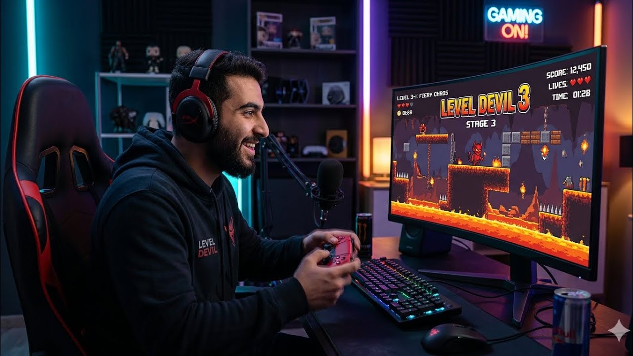 اللعبة دي خلتني افطر في رمضان😠😂 3 | level devil 