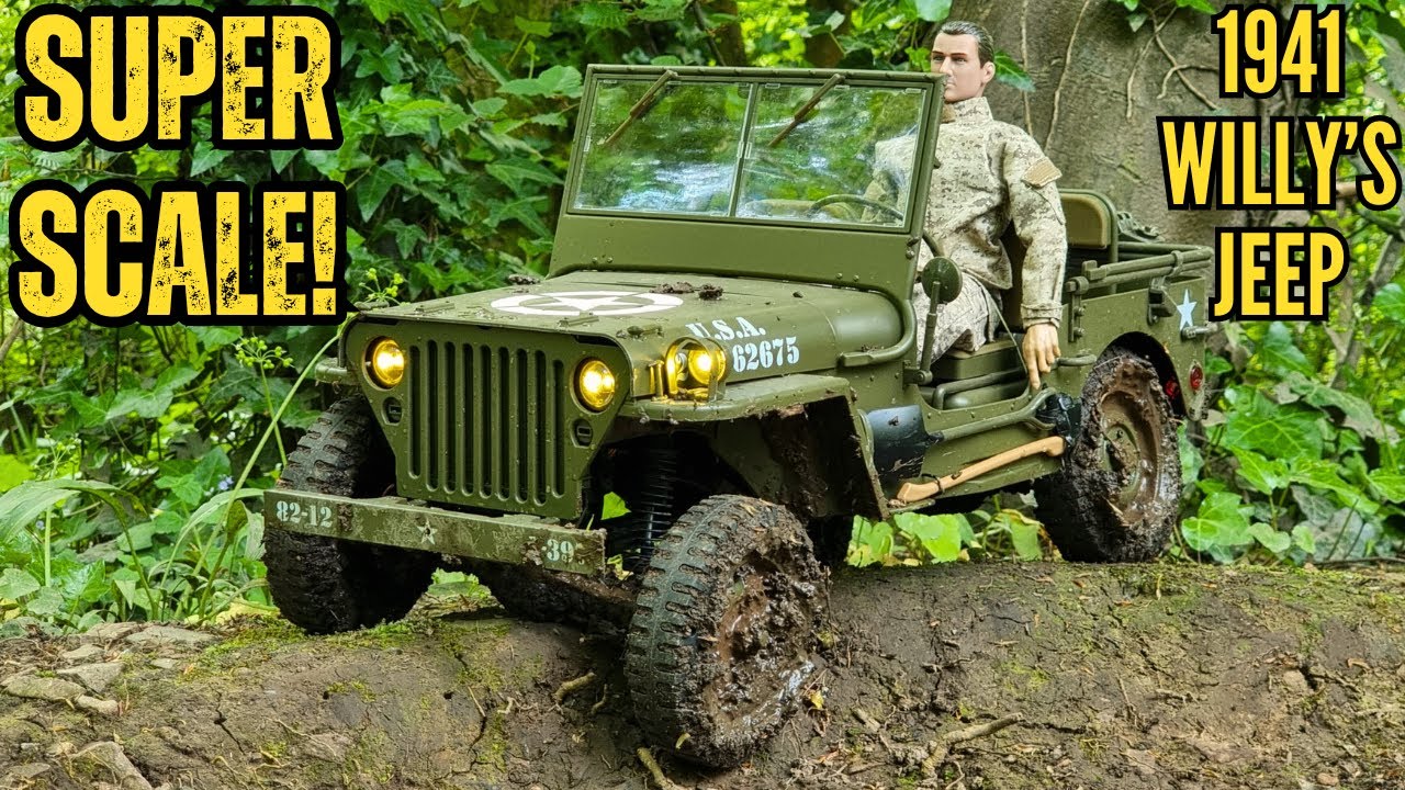 ЛУЧШИЙ 1/6 RC Jeep - ROCHobby 1941 Willys Jeep MB Scaler