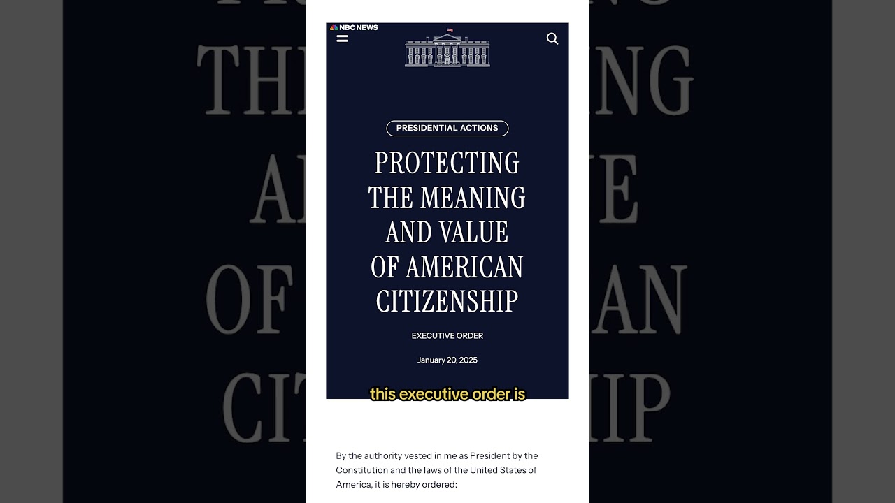 Trump executive order aiming to end birthright citizenship already facing legal challenges