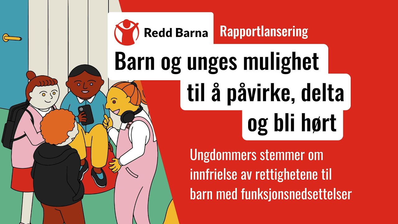 Barns mulighet til å påvirke, delta og bli hørt – Rapportlansering 29.april 2025