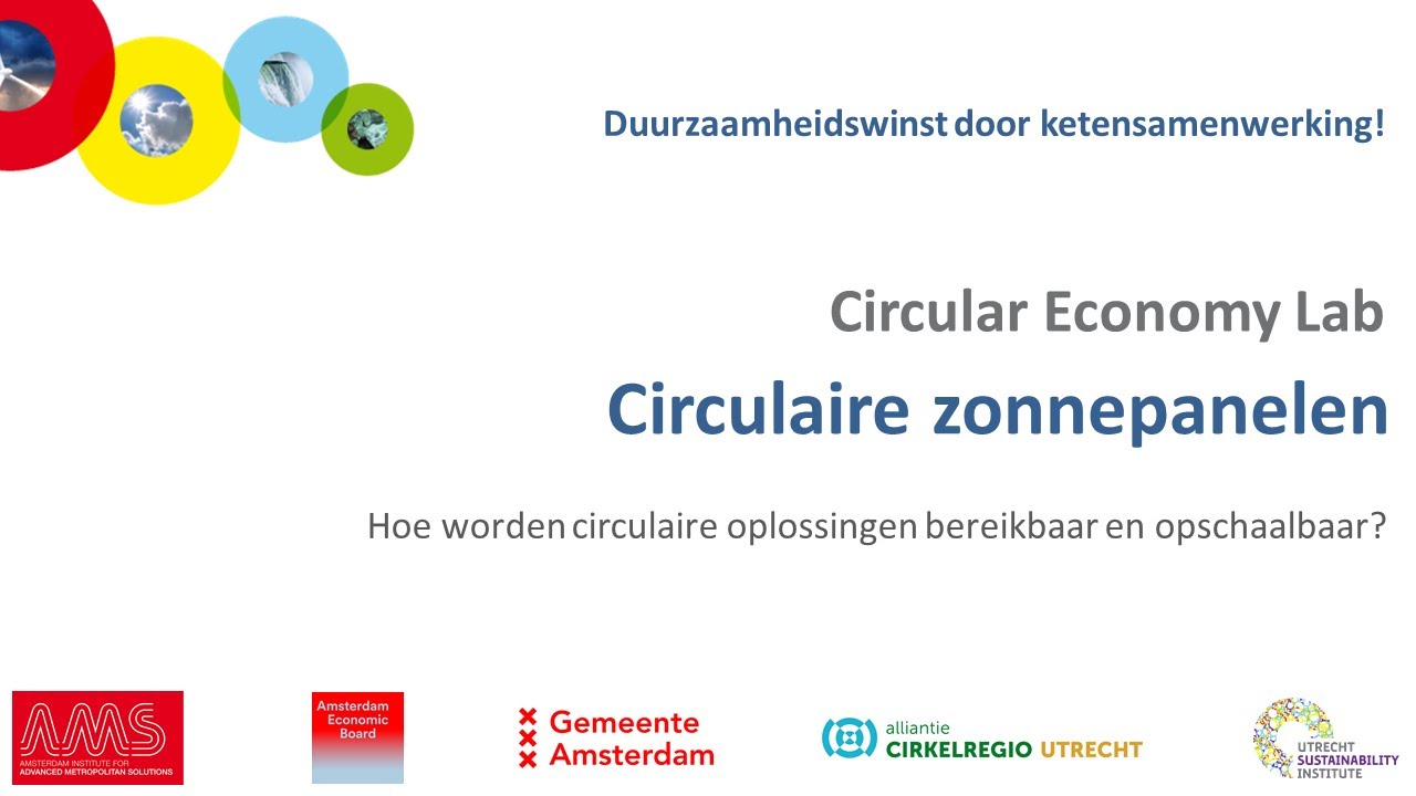 Circular Economy Lab 24 - Circulaire zonnepanelen_