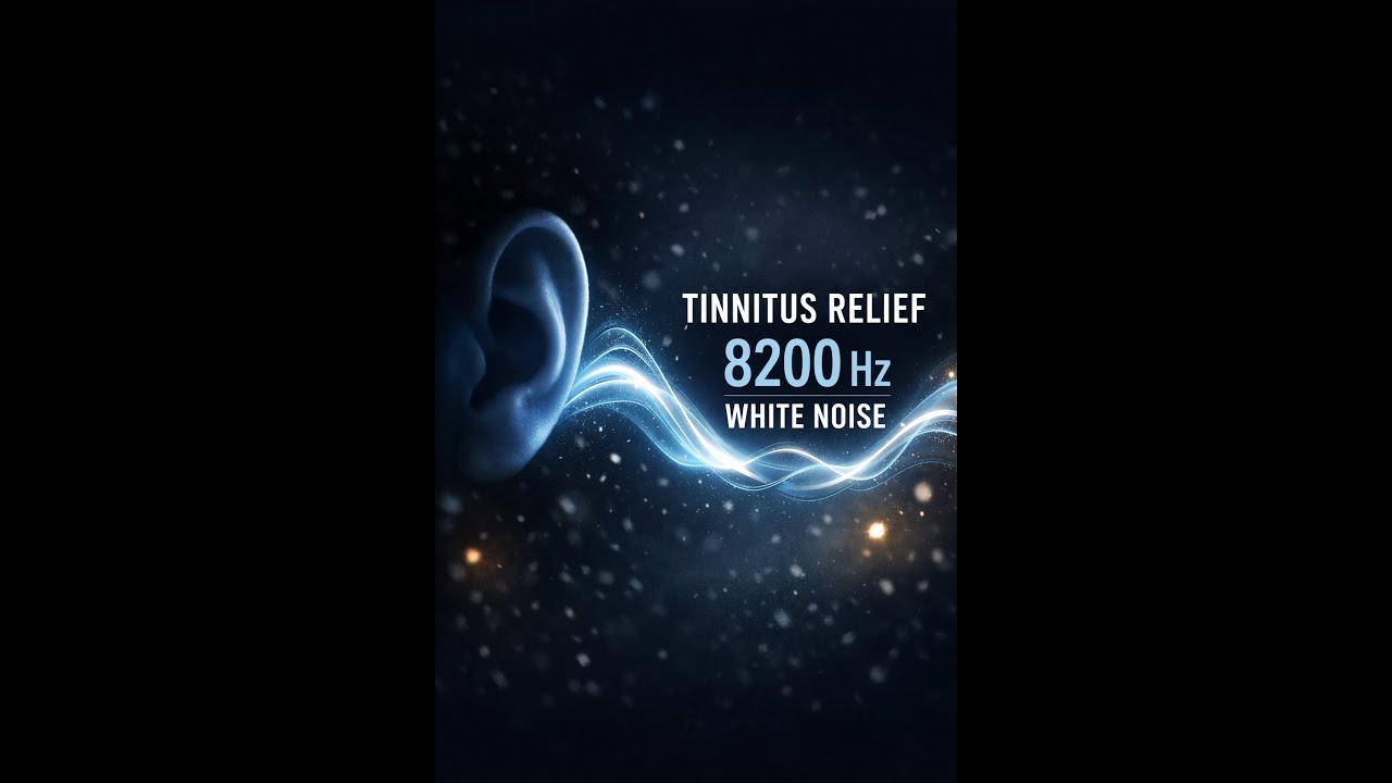 8200 Hz White Noise for Tinnitus Relief | 7 Hours | High Volume | Sleep & Focus
