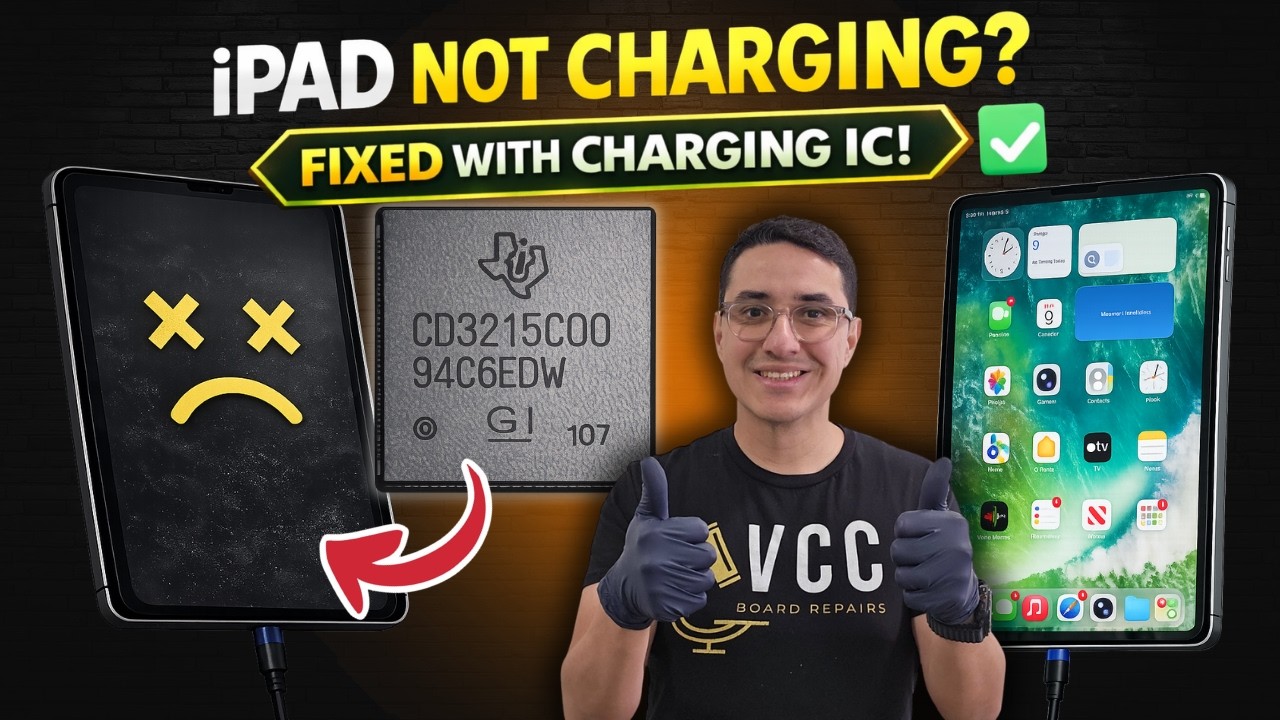 This iPad Pro 11in Still Wouldn’t Charge After Port Replacement - CD3215 IC Repair Tutorial
