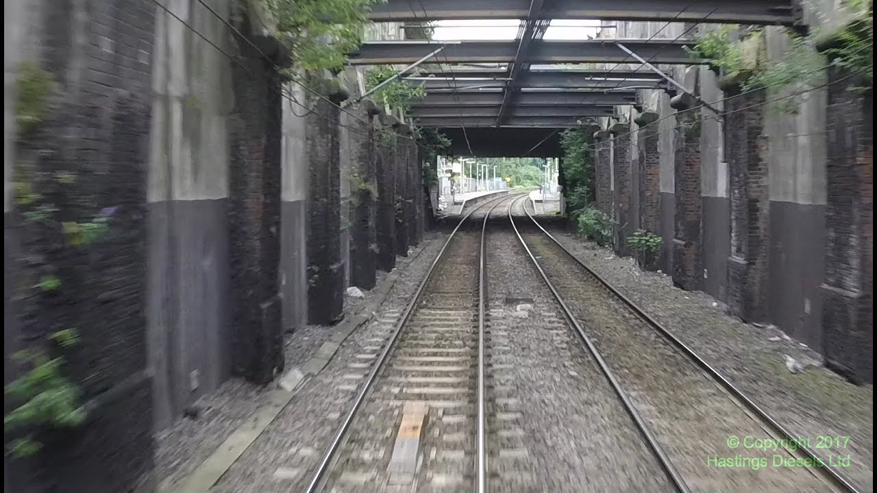 Willesden Junction to Finsbury Park – Hastings DEMU cab ride – mostly back cab audio – 1 Jul 2017