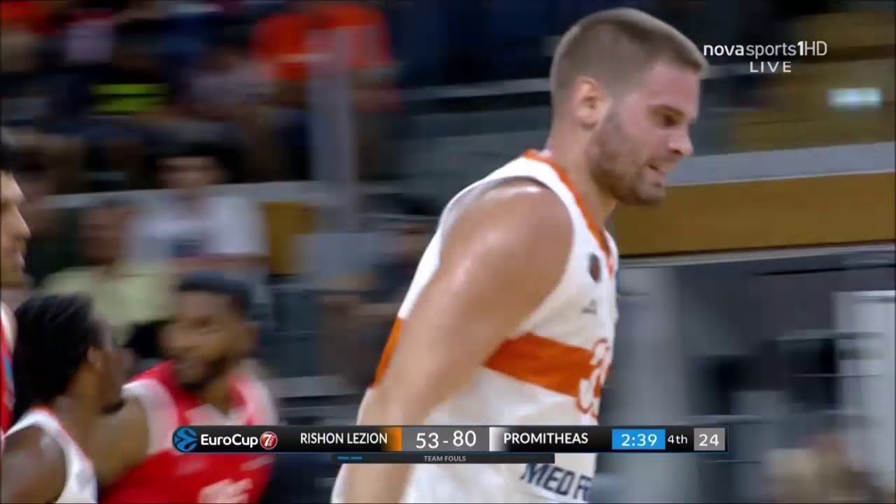 Maccabi R-Promitheas 55-88 (G. Bogris: 10pts, 7reb, 3ast in 19'59'')