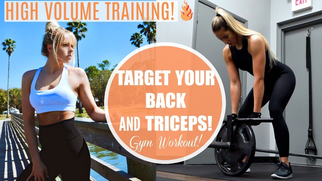 COMPLETE BACK AND TRICEPS GYM WORKOUT | High Volume Training!
