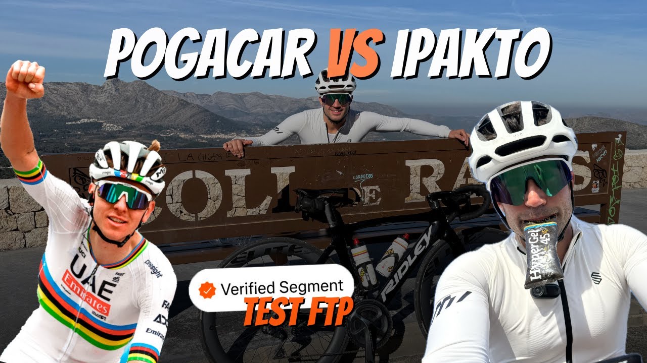 YO vs POGACAR || Test FTP en el Col de Rates || ¿Cuánta diferencia hay? || @ipakto