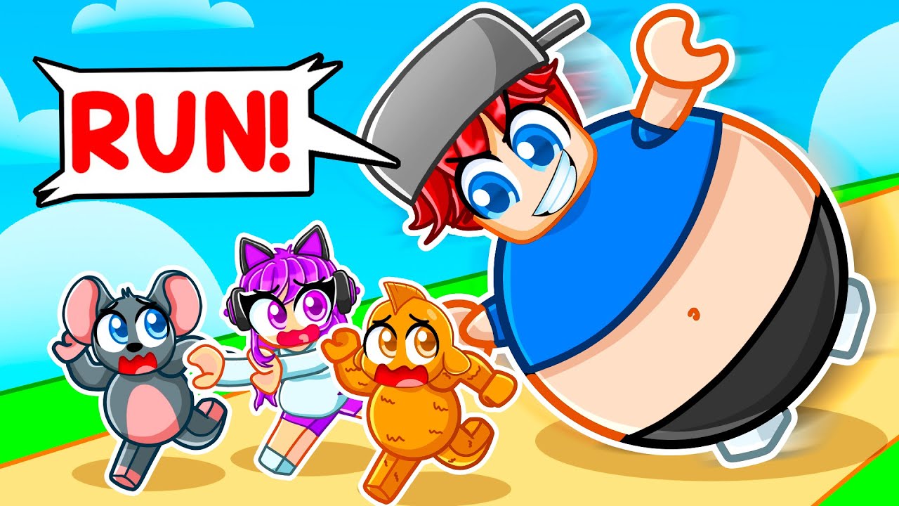 Roblox Get FAT And ROLL With MY GIRLFRIEND...