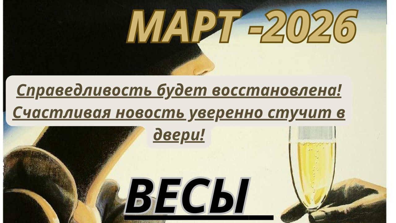 ВЕСЫ ♎️ ТАРО прогноз МАРТ / MARCH-2026 от Alisa Belial.