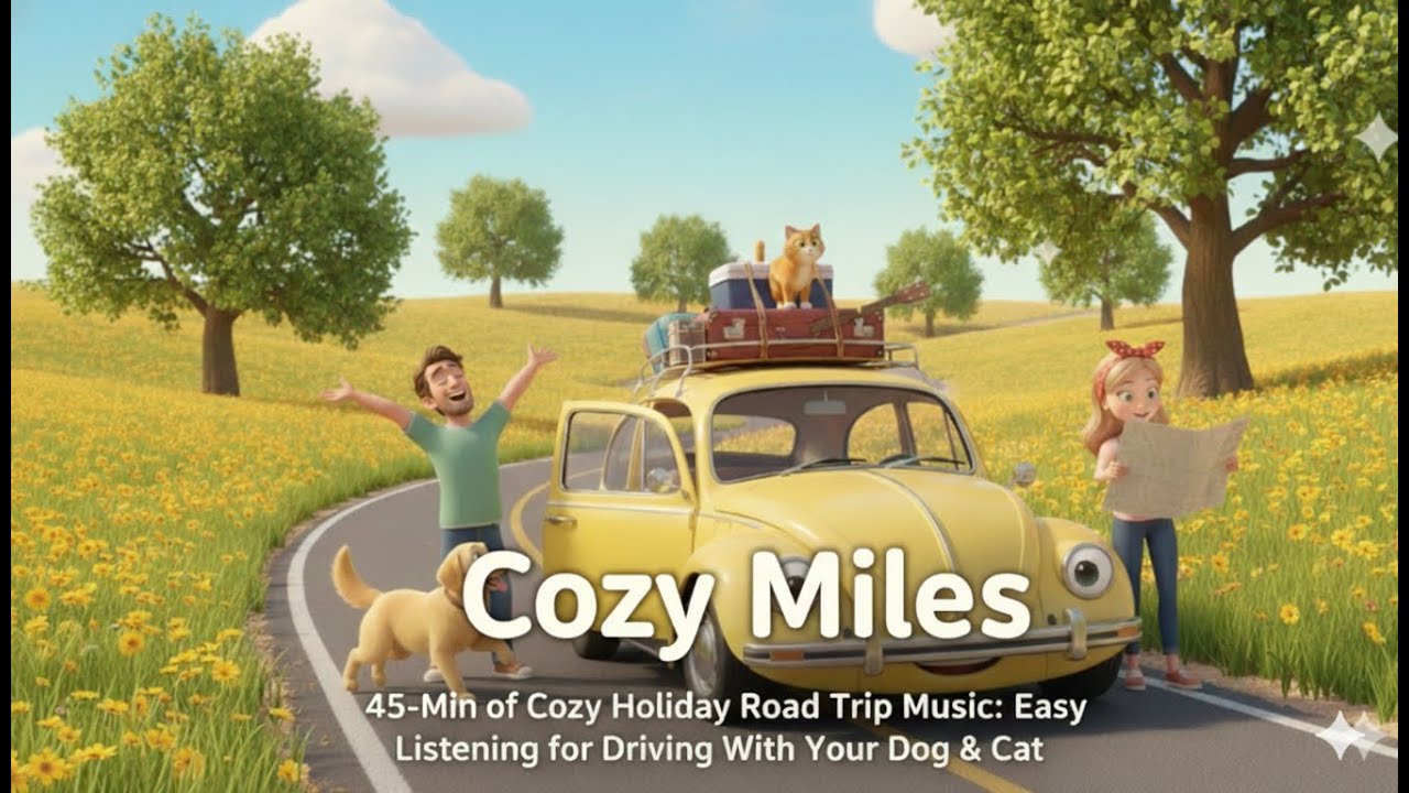 EP1 (Ver.2) Miles of Merriment 🐾 45 Min. of Cozy Road Trip Music | Cozy Miles
