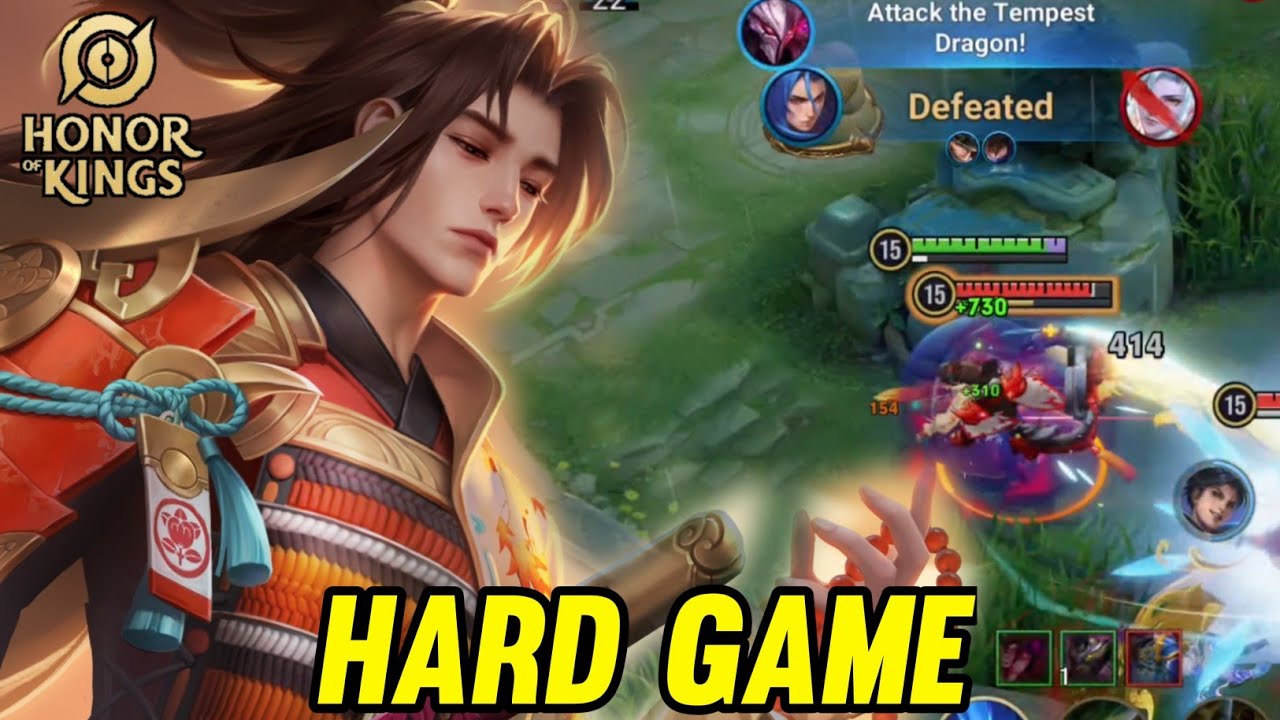 HOK : UKYO TACHIBANA GAMEPLAY | HARD GAME - HONOR OF KINGS