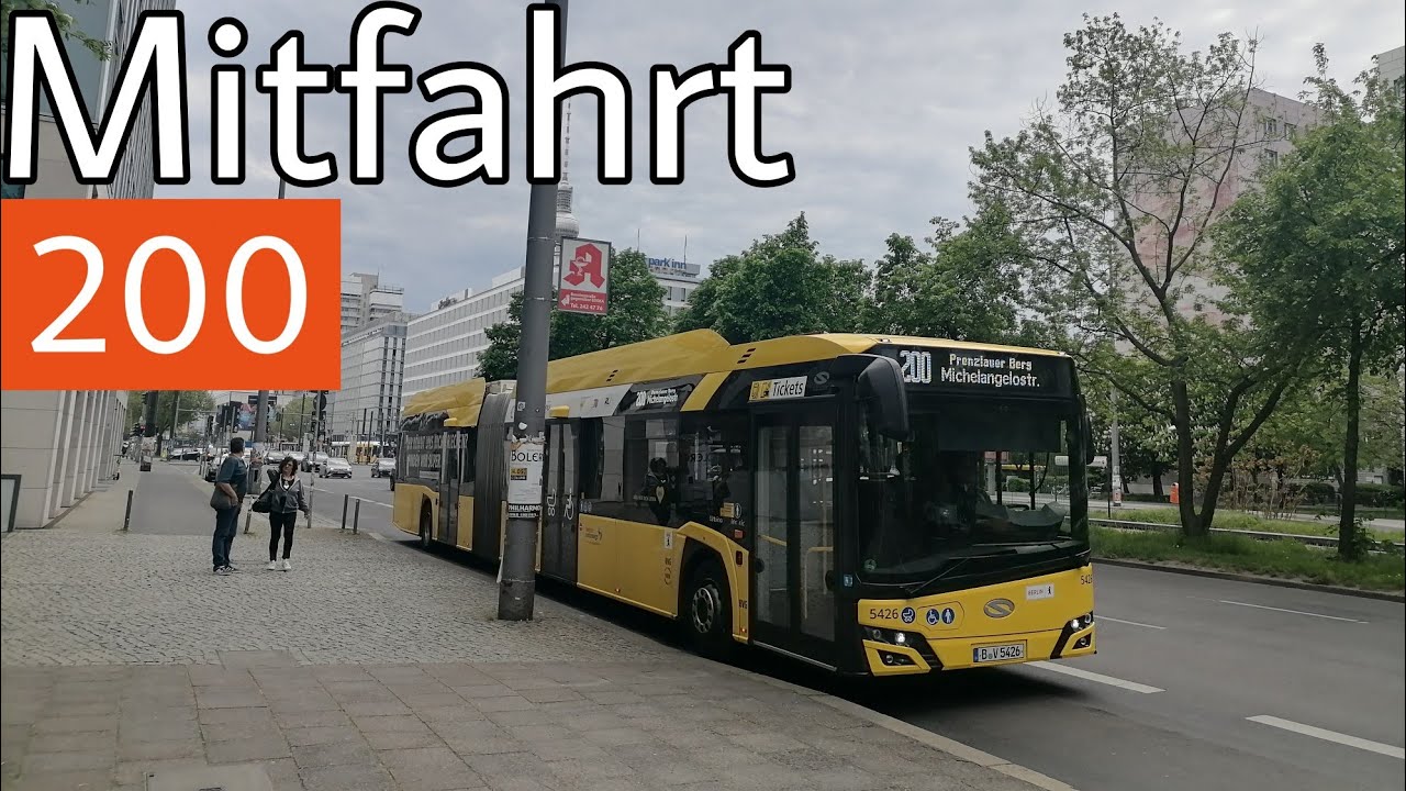 Mitfahrt | Solaris Urbino 18 (IV) electric | Linie 200 | Hertzallee - S+U Alexanderplatz/Memhardstr.