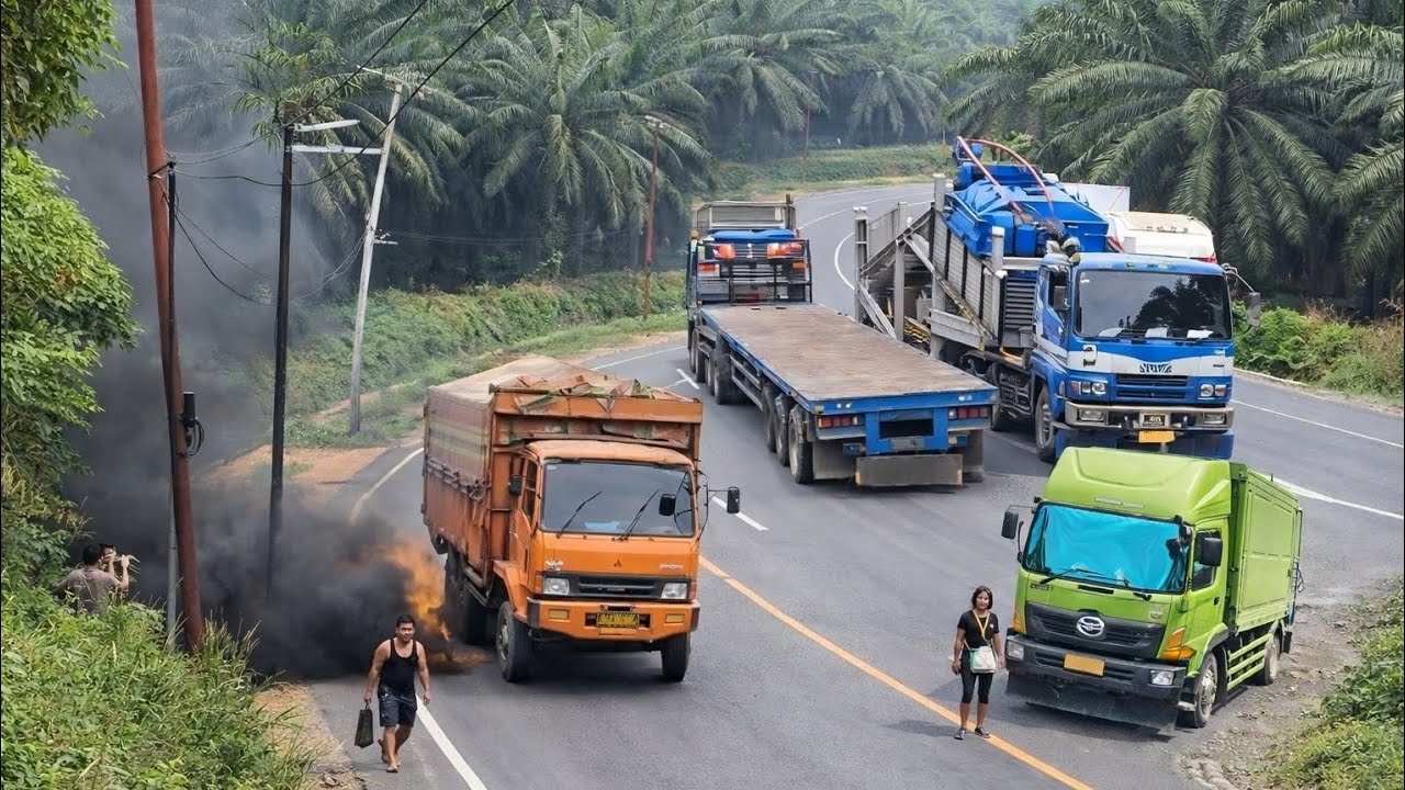 3 Kali Gagal Sopir Truck Fuso Tak Menyerah || Driver Cantik Jadi Rebutan 