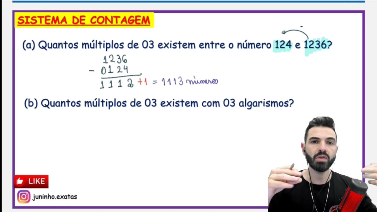 Quantos múltiplos de 3 temos em um Intervalo?
